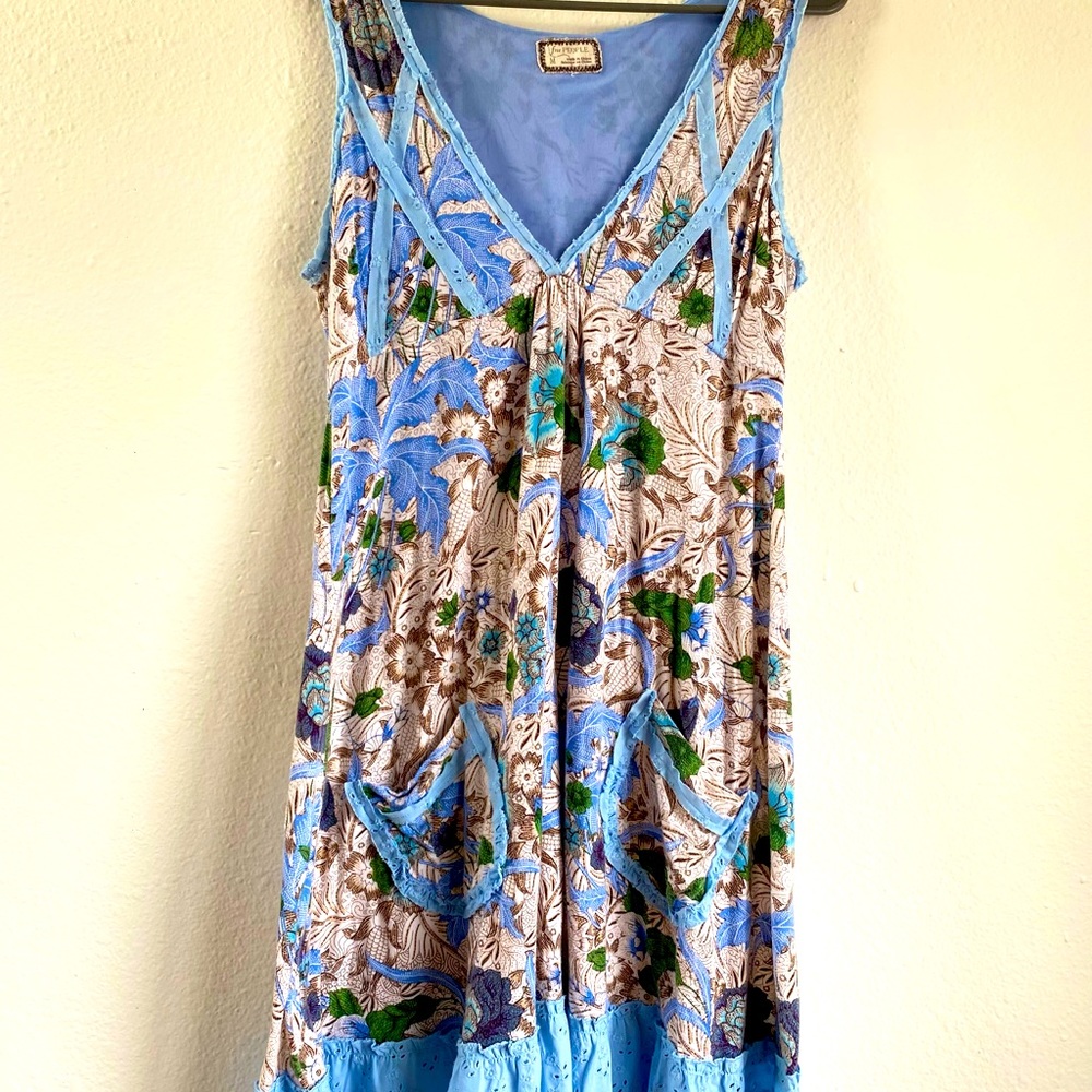 Summer blue free people dress